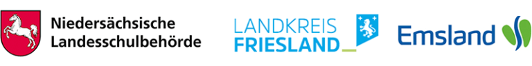 Logos Niedersachsen Landesschlubehörde, Landkreise Friesland, Osnabrück und Emsland