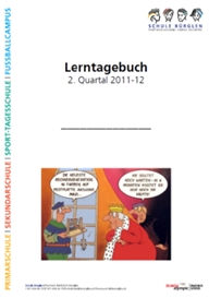 Titelseite eines Lerntagebuchs