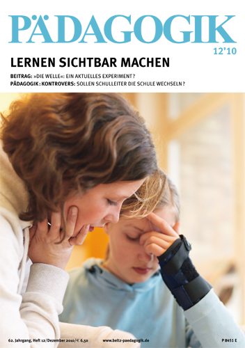 Zeitschrift PÄDAGOGIK 12/2010 zum Thema Lernen sichtbar machen