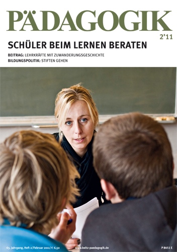 Titelseite der Zeitschrift PÄDAGOGIK 02/2011 zum Thema Schüler beim Lernen beraten