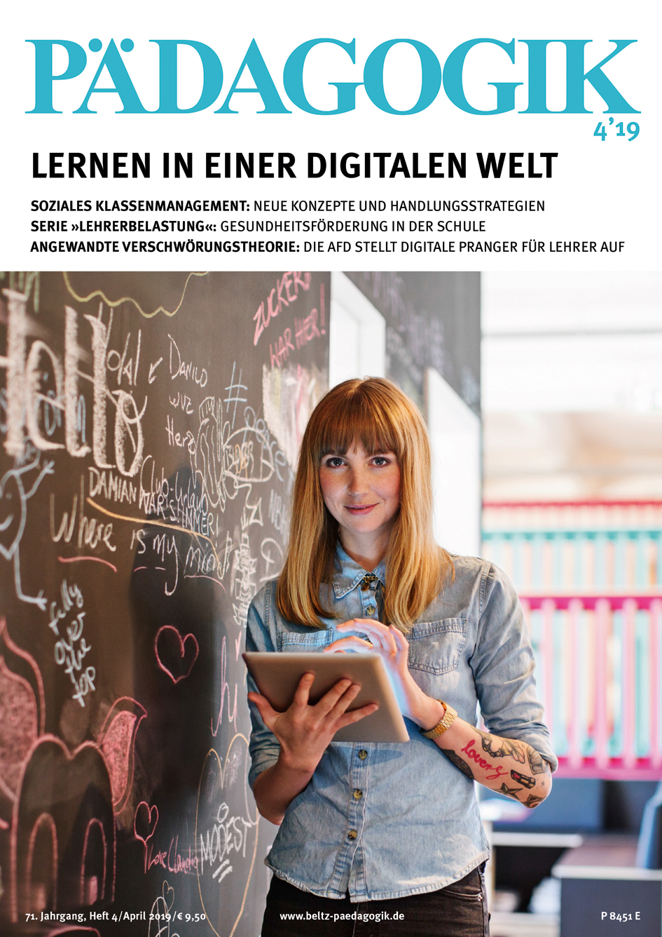 Titelseite der Zeitschrift PÄDAGOGIK 4/2019 zum Thema Lernen in einer Digitalen Welt