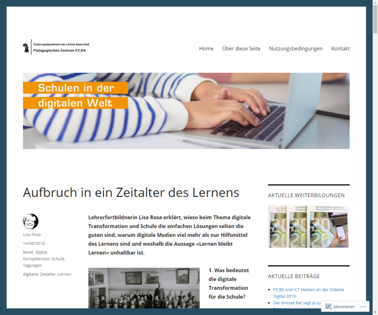 zum Artikel "Schulen in der digitalen Welt: Aufbruch in ein Zeitalter des Lernens" von Lisa Rosa