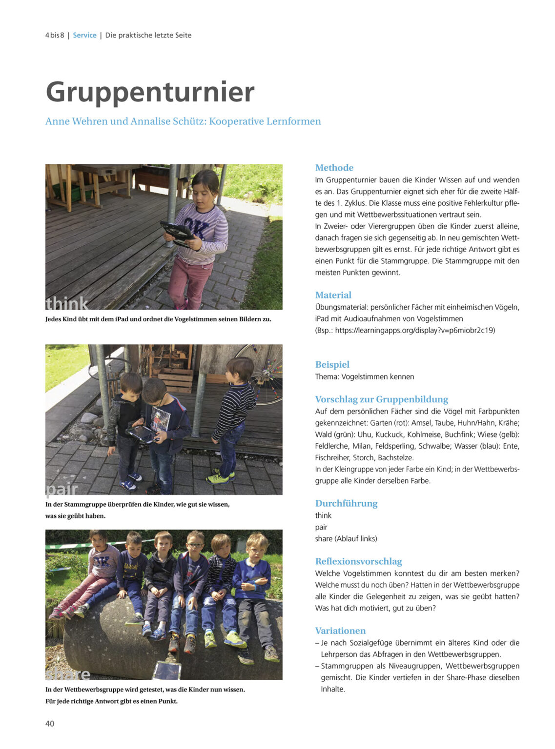  Foto zu Kooperatives Lernen im Kindergarten – IQES 