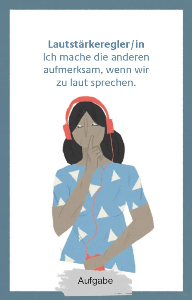 Lautstärkeregler Rollenkarte