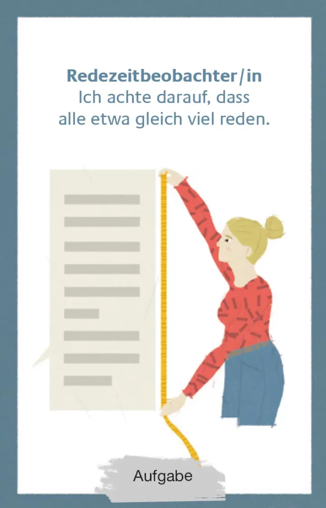 Redezeitbeobachter Rollenkarte